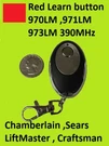 971LM For Chamberlain Garage Door Opener Mini Remote Control 139.53681B. Fixed Price $10.45.