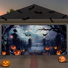 Preboun Halloween Garage Door Banner Large Hanging Backdrop 6 X 13 Ft. Fixed Price $28.88.