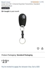Linear Access ACT-31B/34B Miniature Digital Transmitter Key Ring Oem Authentic. Fixed Price $15.00.