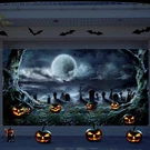 Preboun 7X16FT Halloween Garage Door Cover Decorations Graveyard Night Scene. Fixed Price $44.78.