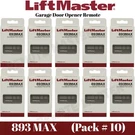 893MAX Button Liftmaster Visor Remote Control Garage Door Opener Pack # 10. Fixed Price $89.00.