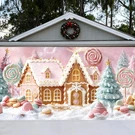Pastel Candyland Christmas Garage Door Decoration 7 X 16 Ft House Garag.... Fixed Price $32.87.