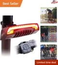Waterproof Cycling Tail Light With Remote Control And Ultra-bright Visibility. Fixed Price $51.14.