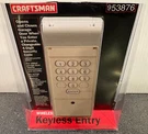 Craftsman Wireless Keyless Entry Garage Door Opener 953876 Missing Battery Cover. Fixed Price $8.99.