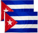 Danf 2 Pack 3X5 Foot Polyester Cuban National Flags With Bra. Fixed Price $23.88.