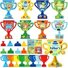 Diy Father's Day Trophy Craft Kit - 48 Set Best Dad Super Decorations For Pa. Fixed Price $33.99.