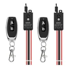 Meskliu 12V Remote Control SWITCH,2 Mini 2WAY--DC5-48V--10A Relay, Black. Fixed Price $41.49.