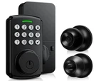 Wifi Keyless Entry Door Lock With Handle Set, Front Knob. Fixed Price $79.29.