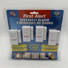 First Alert Instant Alarm For 4 Windows Doors Peel And Stick As Seen On Tv. Fixed Price $12.99.