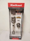 Kwikset Prague Satin Nickel Single Cylinder Entry Handleset W/ Round Pismo Knob. Fixed Price $63.99.