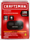 Craftsman CMX363 - Button Remote Garage Opener Black. Fixed Price $29.99.
