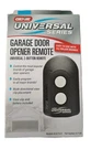 Genie Universal Garage Door Opener Remote, 2 Button, Model Acsctg-r (54). Fixed Price $19.95.