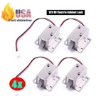 4 X DC12V Electric Solenoid Lock - Assembly For Secure Door, Cabinet & Drawer Us. Fixed Price $19.99.