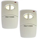 Two Multicode 300MHZ 10 Gate Garage Remote Control Linear MCS412001. Fixed Price $53.28.