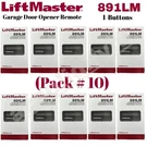 Liftmaster 891LM Button Transmitter Garage Security+ 2.0 Myq Remote Control. Fixed Price $89.90.