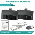 2 For Craftsman 30498 Garage Door Opener 3-FUNCTION Visor Clip Remote Control. Fixed Price $21.95.