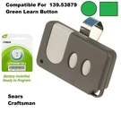 Craftsman Garage Door Opener Visor Remote Control Work With Green Learn Button. Fixed Price $11.95.