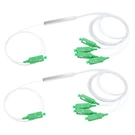 2 Pcs Scapc 1X4 Plc Fiber Optic Splitter 0.9MM G657A1 Singlemode Pigtail. Fixed Price $32.99.