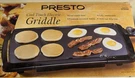 Presto 07030 1500-WATT Electric Griddle. Fixed Price $34.97.