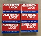 Lot Of 6 American Yellow Aluminum Padlock Keyed Security Locks W/keys. Fixed Price $62.99.