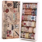 34 Rolls Vintage Washi Tape Set,letter Map Stamp Stripe Literature Art Writab.... Fixed Price $22.34.