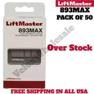 Liftmaster 893MAX Button Visor Remote Control Garage Door Opener (pack Of 50). Fixed Price $448.90.