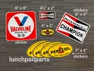 Auto Parts Stickers Patch 60S 70S Drag Race Transam Champion Pennzoil Valvoline. Fixed Price $24.99.
