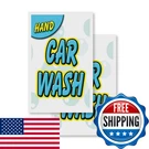 Signmission Hand Car Wash 2-PACK 24 X 36 Vinyl Decals Insert Peel Stick. Fixed Price $62.79.