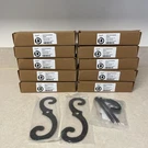 (10) Delaney 489300 Exterior Shutter Hook 7" Black Non Rattling Spring. Fixed Price $79.99.