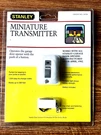Stanley Miniature Transmitter Garage Door Opener Remote - Mfg After 1982. Fixed Price $8.59.