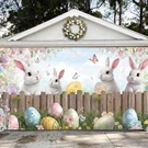 Garage Door Decoration 7 X 16 Ft Pastel Banner Cover Easter... Fixed Price $52.99.